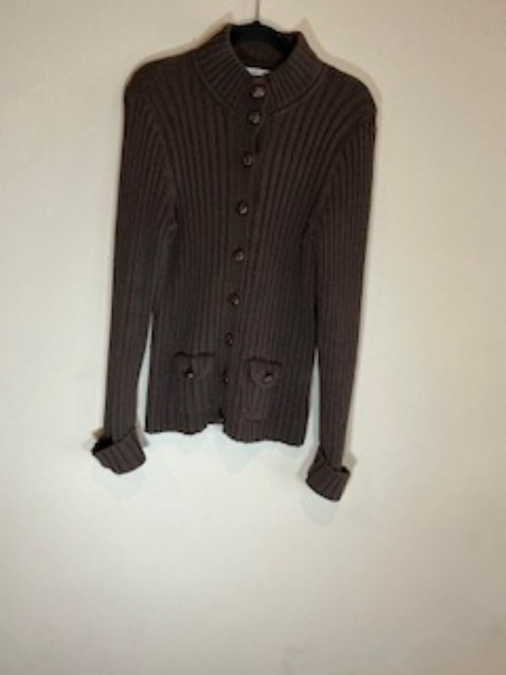 eight eight eight Women's Long Sleeve Sweater cardigan, Size Large